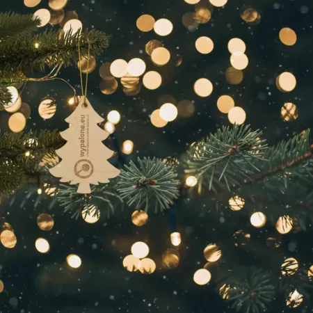 Zawieszka choinka sklejka -  personalizacja